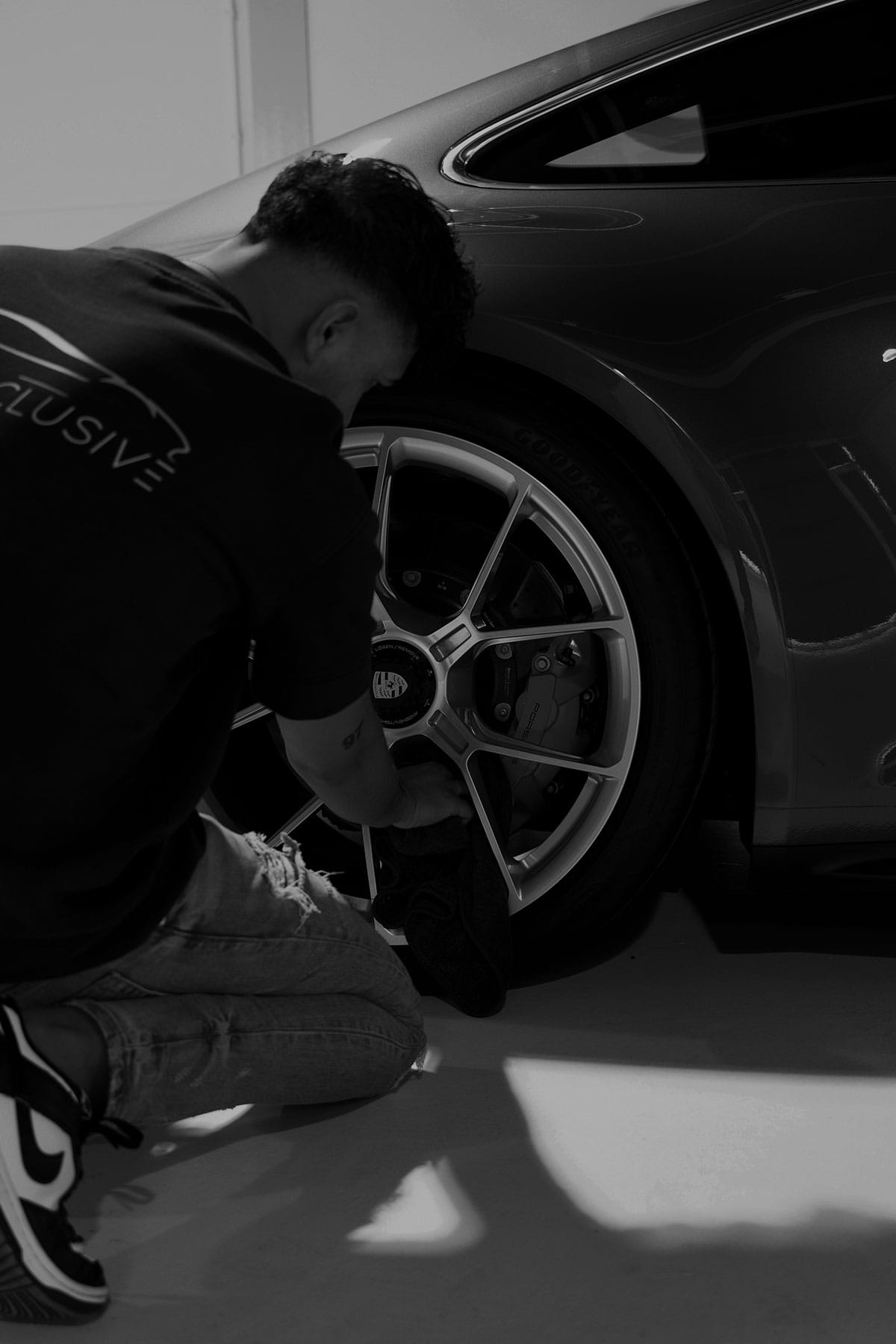 Velgreiniging van een Porsche 911 GT3